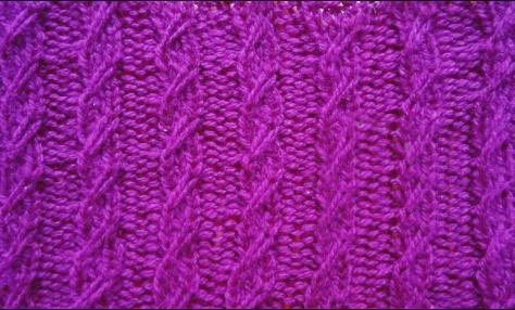 ​Cables Imitation Knit Stitch