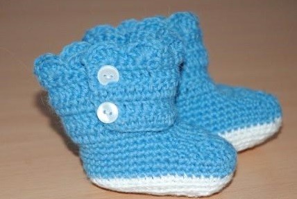 Crochet Booties with Ridges Crochet Booties with Ridges