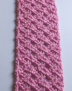 Helping our users.​ Crochet Lattice Stitch.