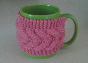 Knit Cozy Coffee Cup Knit Cozy Coffee Cup