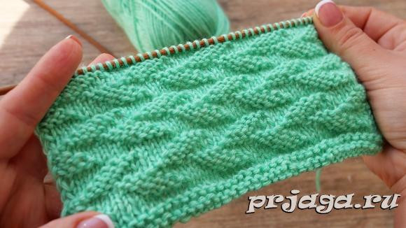 Knit Double Leaves Pattern Knit Double Leaves Pattern