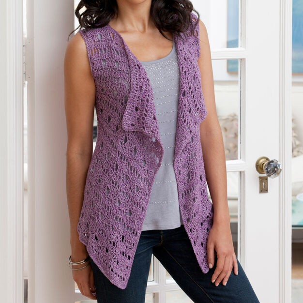 Violet Crochet Vest