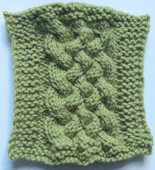 ​Woven Cable Square Knit Pattern
