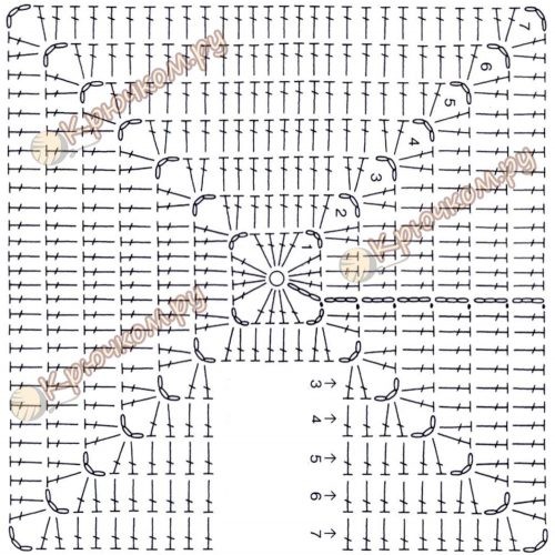 Crochet Oven Cloth with Flower