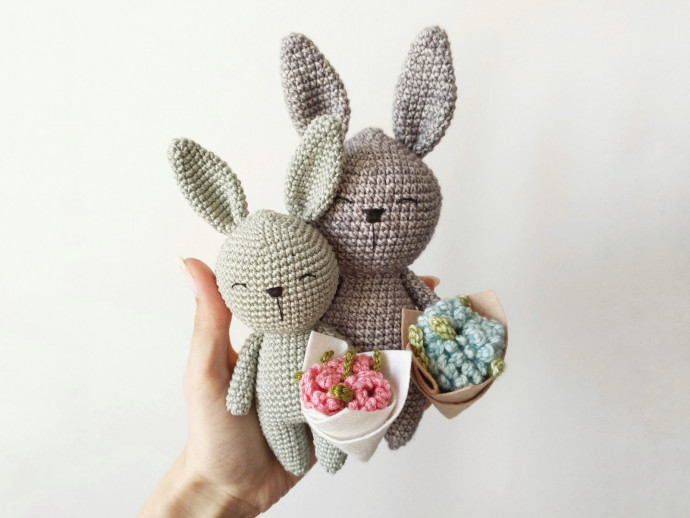 Inspiration. Crochet Bunnies.