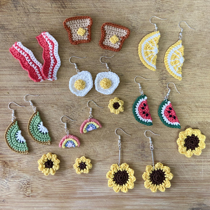 Inspiration. Crochet Earrings.