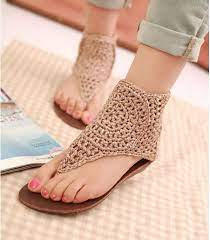 Inspiration. Crochet Summer Sandals.