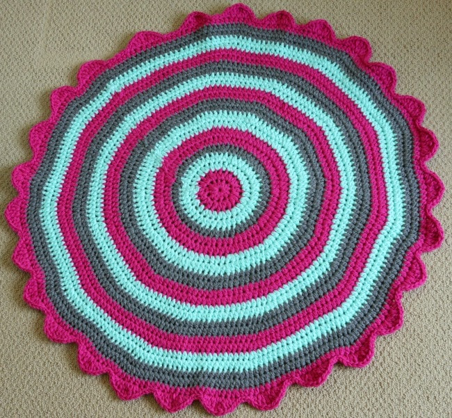 Bright Crochet Rug