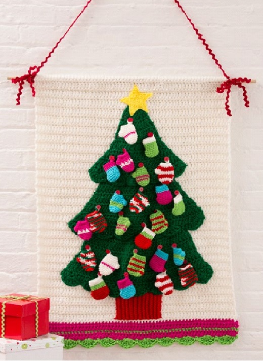 Christmas Tree Wall Hanging Knitting