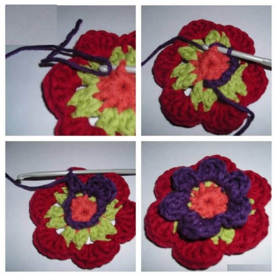 Helping our users. ​Crochet Hexagon Flowers Blanket.