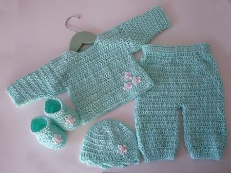 Inspiration. Crochet Baby Suits.