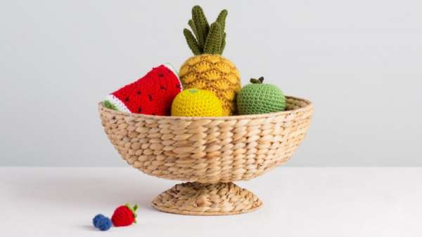 Inspiration. Crochet Fruit Baskets.