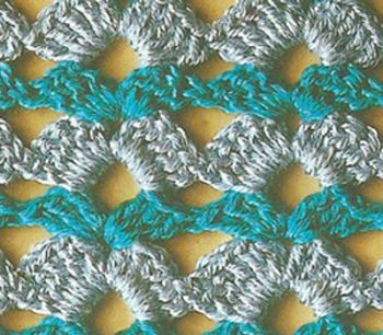 Easy Crochet Pattern for Beautiful Rows with Colorful Yarn Easy Crochet Pattern for Beautiful Rows with Colorful Yarn