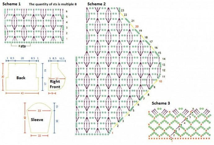 Complete Guide to Crocheting a Stylish M-Sized Sweater with Detailed Instructions