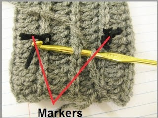 Helping our users. ​Crochet Fingerless Glovers with Cables.