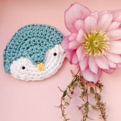 ​Penguin Crochet Brooch