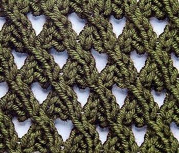 Relief Knit Chained Pattern Relief Knit Chained Pattern
