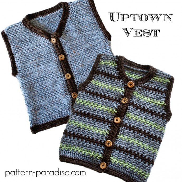 Inspiration. Crochet Kid Vests.