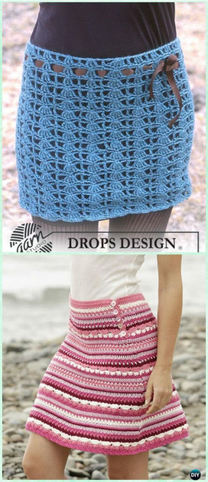 Inspiration. Crochet Skirts.