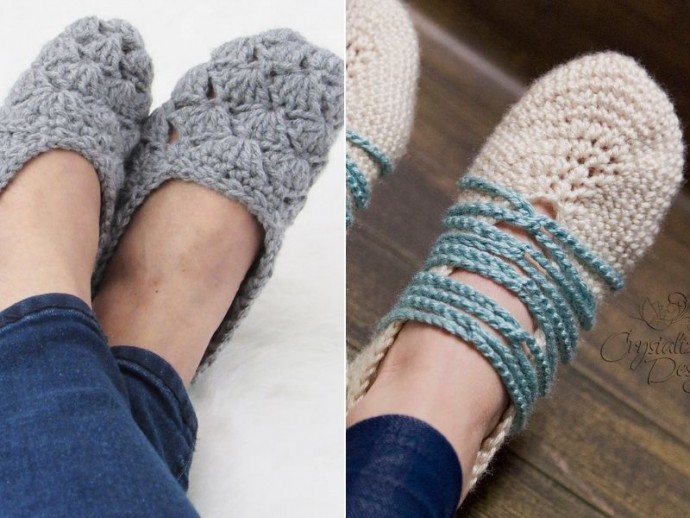 Inspiration. Crochet Slippers.