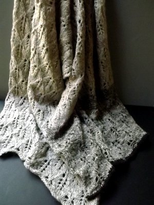 ​Natural Leaf Knitting Wrap