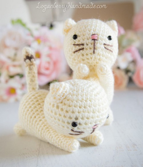 Inspiration. Crochet Amigurumi Cats.