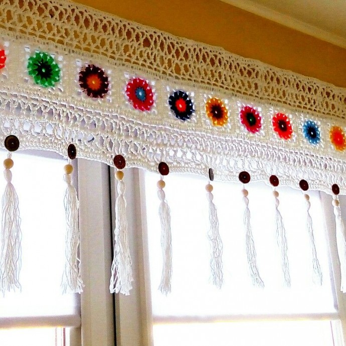 Inspiration. Crochet Curtains.