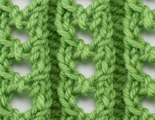 ​Large Eyelet Knit Pattern