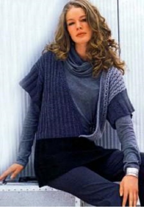 Three-Colored Knit Vest Three-Colored Knit Vest