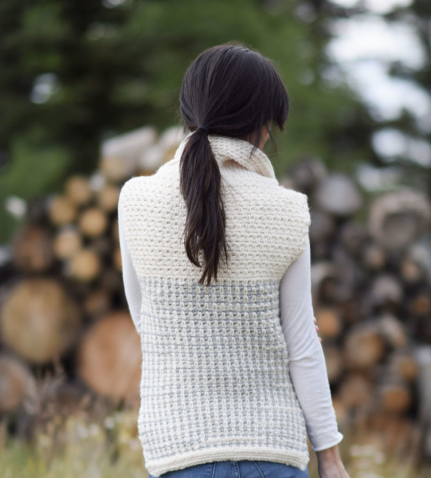 ​Crochet Cowl Neck Pullover