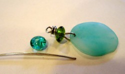 ​Faux Sea Glass Earrings