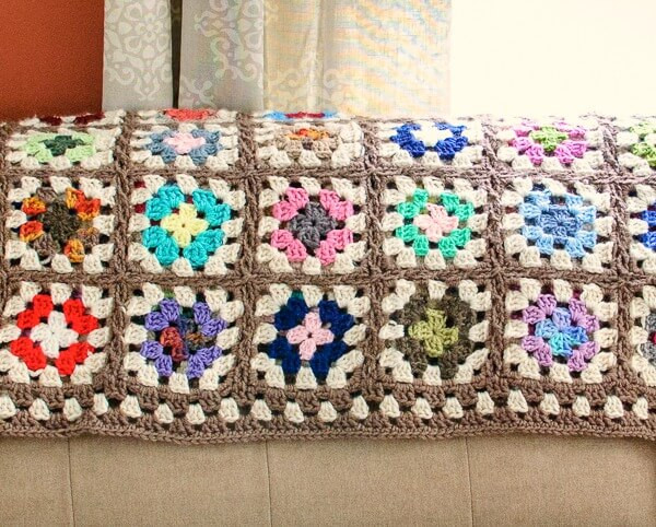 Inspiration. Granny Squares Blankets.