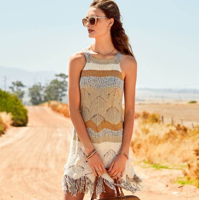 ​Stylish Dress with Fringe