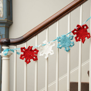 ​Winter Snowflake Crochet Garland