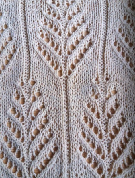 Huge Relief Leaves Knit Stitch Huge Relief Leaves Knit Stitch