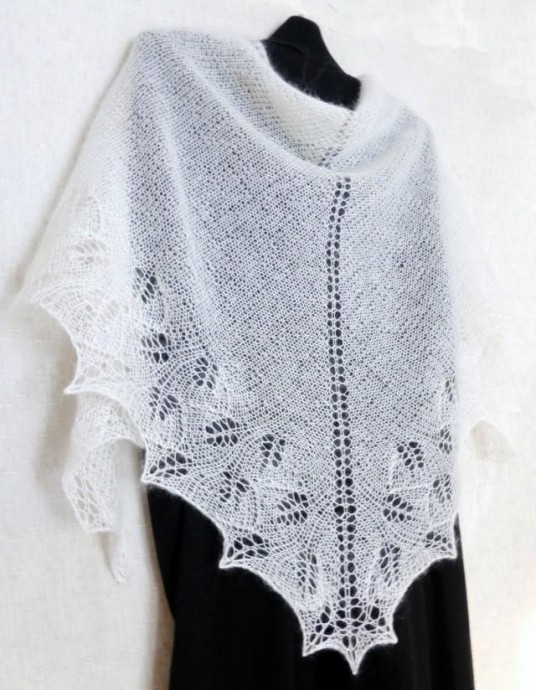 Inspiration. Knit Shawl Wrap.