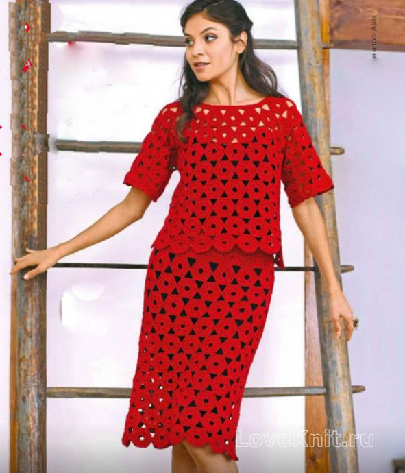 Comprehensive Guide to Creating a Stunning Crochet Pullover and Skirt with Cherry-Red Yarn Comprehensive Guide to Creating a Stunning Crochet Pullover and Skirt with Cherry-Red Yarn