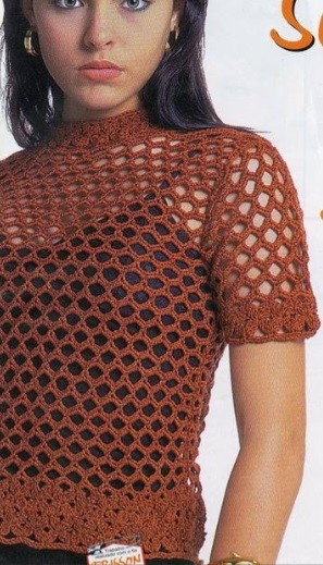 ​Crochet Coper Blouse