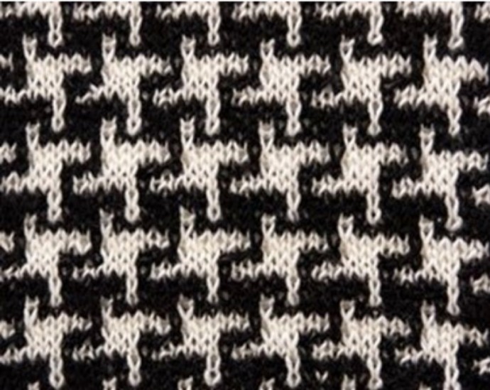Fancy Immitation of Houndstooth Stitch Fancy Immitation of Houndstooth Stitch