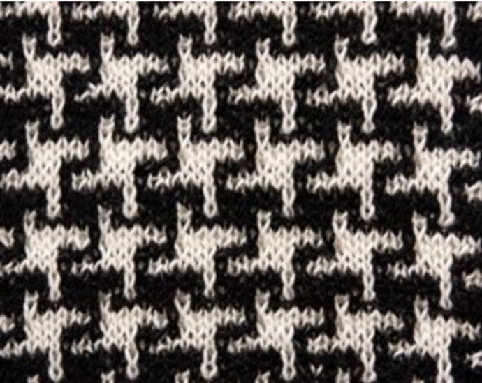 ​Fancy Immitation of Houndstooth Stitch