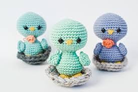 Inspiration. Amigurumi Birds.