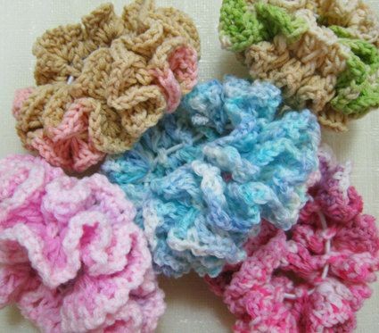 Inspiration. Crochet Scrunches.