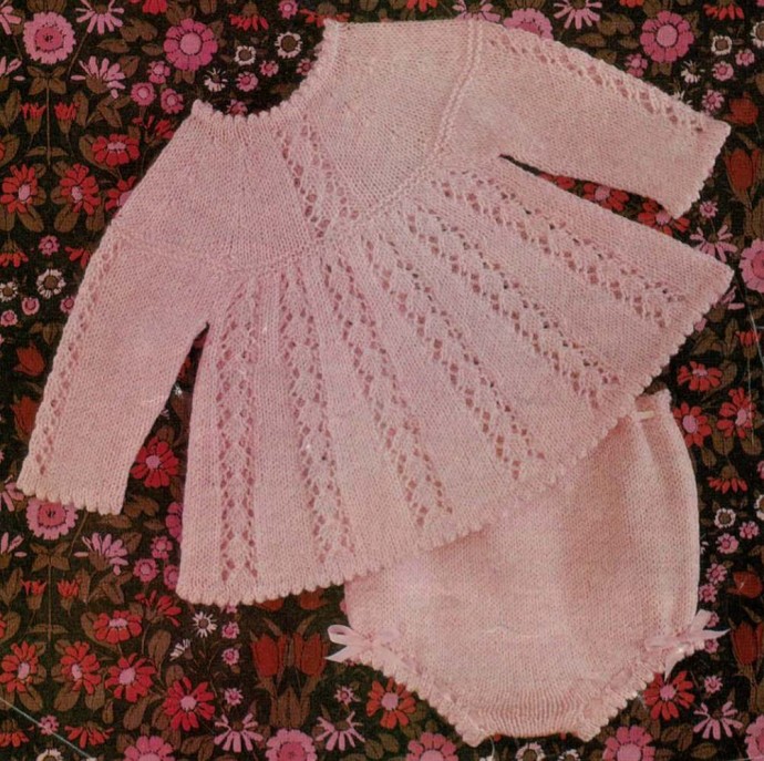 Inspiration. Knit Baby Girl Dresses.