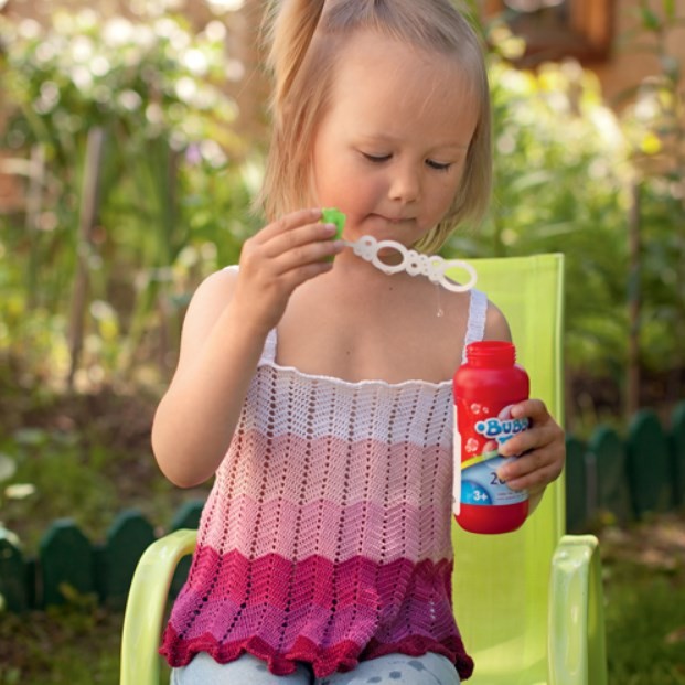 ​Crochet Pink Shades Top