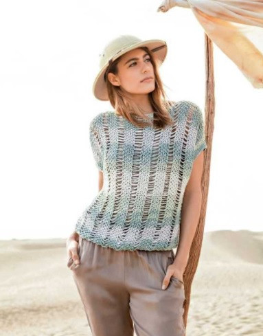 ​Knit Top with Slipped Stitches