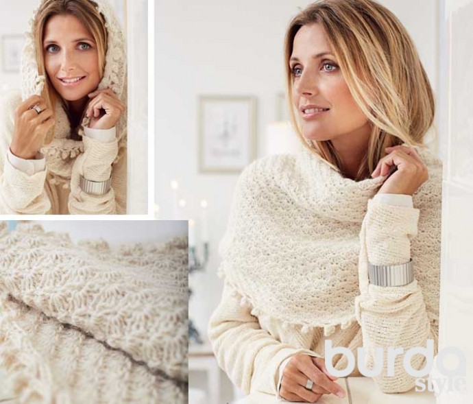 ​Crochet Cowl with Shells Pattern