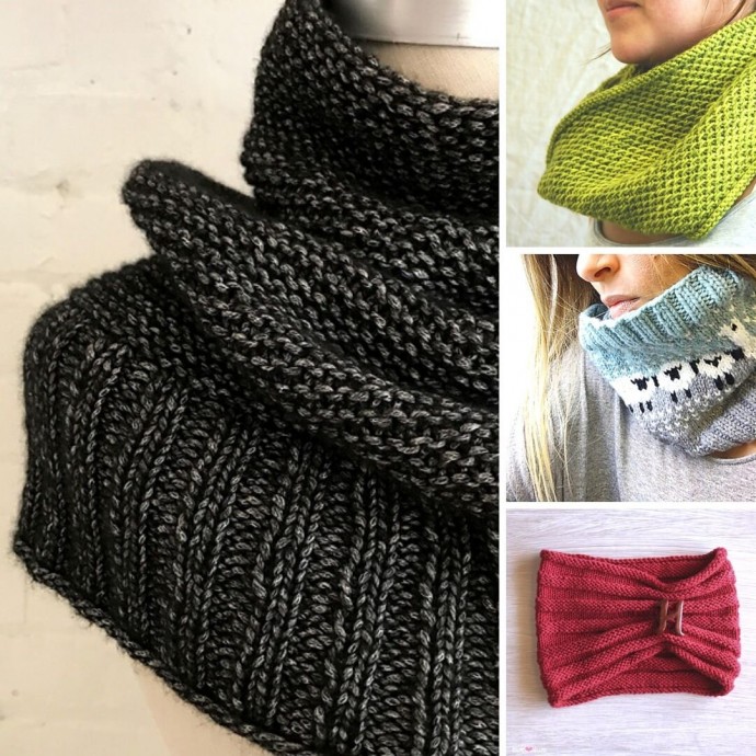 Inspiration. Knit Cowls.