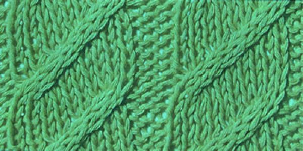 Knit Cables with Central Diagonal Knit Cables with Central Diagonal