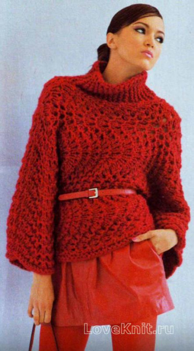 ​Knit Red Pullover
