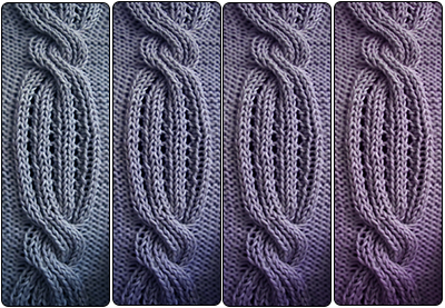 Swirling Cable Knit Stitch